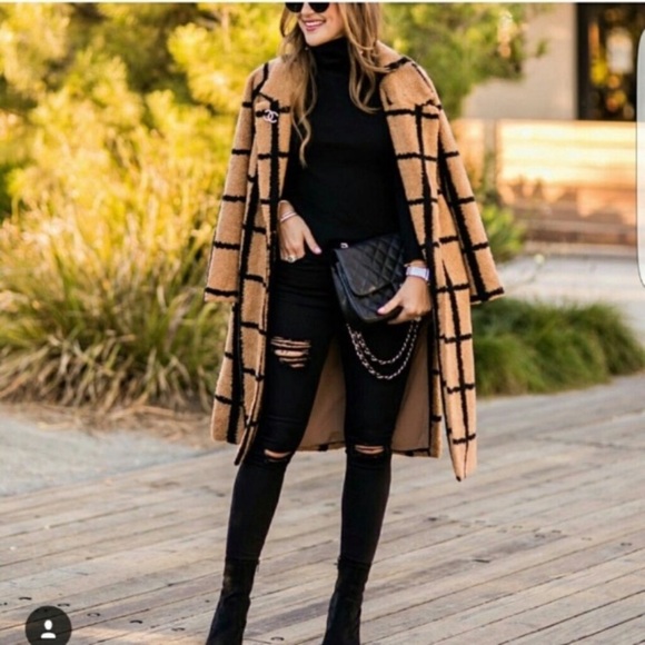 LAVISH ALICE boucle striped jacket coat - Picture 1 of 6